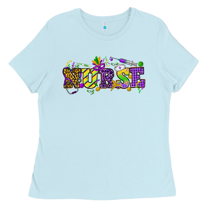 Mardi Gras Day Nurse Ladies Tee by HowdyJamesFarm | Teevron