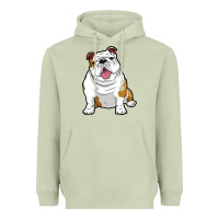 Matcha ENGLISH BULLDOGS Awesome Funny Bulldog Pups Dogs Heavyweight Hoodie - maiPhamDesign