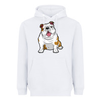 White ENGLISH BULLDOGS Awesome Funny Bulldog Pups Dogs Heavyweight Hoodie - maiPhamDesign