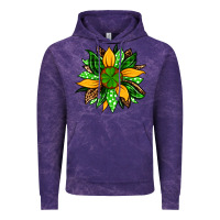Cloud Purple St. Patrick's sunflower Vintage Hoodie - OliviaCreatesArt