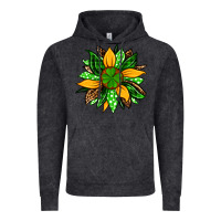 Vintage Black St. Patrick's sunflower Vintage Hoodie - OliviaCreatesArt