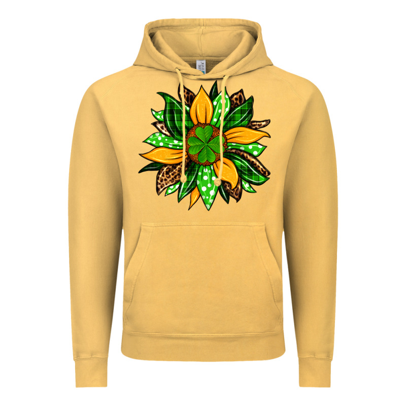 St. Patrick's Sunflower Vintage Hoodie by OliviaCreatesArt | Teevron