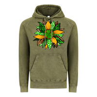 Vintage Olive St. Patrick's sunflower Vintage Hoodie - OliviaCreatesArt