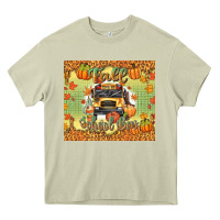 Mossy fall school bus Heavy Core Tee - texasbilliewilder