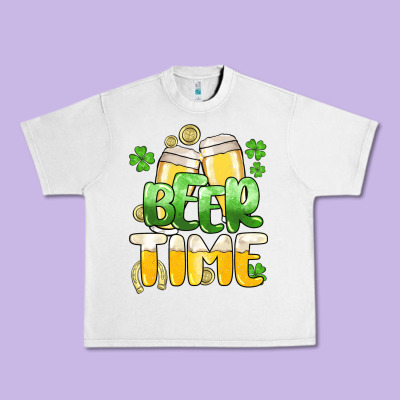 St.patrick's Beer Time Urban Heavy Tee Designed By Howdyjamesfarm