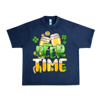 Navy St.Patrick's Beer time Urban Heavy Tee - HowdyJamesFarm