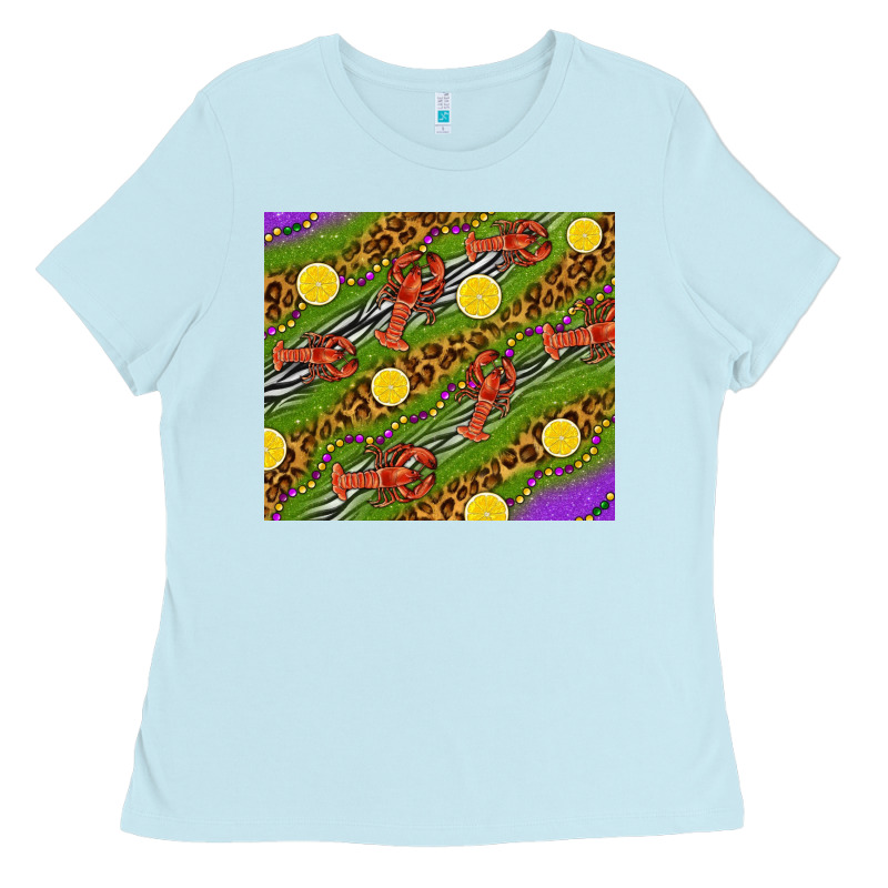 Mardi Gras Crabs And Lemons Tumbler Ladies Tee by HowdyJamesFarm | Teevron