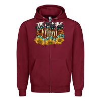 Burgundy western mini Zipper Hoodie - BarkalooDesign