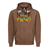 Chestnut western mini Zipper Hoodie - BarkalooDesign