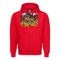 Red western mini Zipper Hoodie - BarkalooDesign