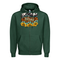 Sports Green western mini Zipper Hoodie - BarkalooDesign