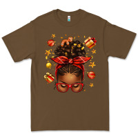 Cacao christmas afro messy bun Premium Tee - texasbilliewilder