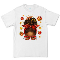White christmas afro messy bun Premium Tee - texasbilliewilder