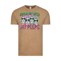 Vintage Coffee Chilling with my peeps Easter bunnies Vintage Tee - CowGirlArtShop