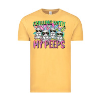 Vintage Mustard Chilling with my peeps Easter bunnies Vintage Tee - CowGirlArtShop