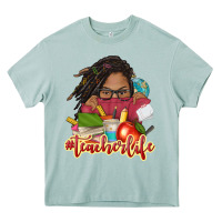 Arona afro woman teacher life Heavy Core Tee - NancyCooperArtShop
