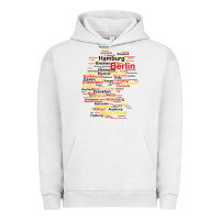 Pigment Lunar Rock germany map silhouette towns cities flag berlin travel t shirt Urban Hoodie - maiPhamDesign