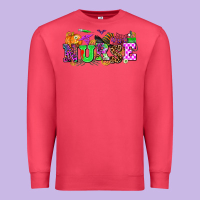 Halloween Nurse Premium Sweatshirt Designed By Adodesignshop