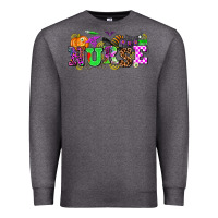 Charcoal Heather halloween nurse Premium Sweatshirt - AdoDesignShop