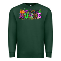 Sports Green halloween nurse Premium Sweatshirt - AdoDesignShop