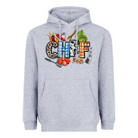 Heather Grey chef Heavyweight Hoodie - AdoDesignShop