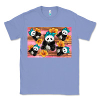Colony Blue Baby panda flowers Classic Tee - Artiststas