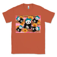 Copper Baby panda flowers Classic Tee - Artiststas