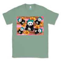 Sage Baby panda flowers Classic Tee - Artiststas