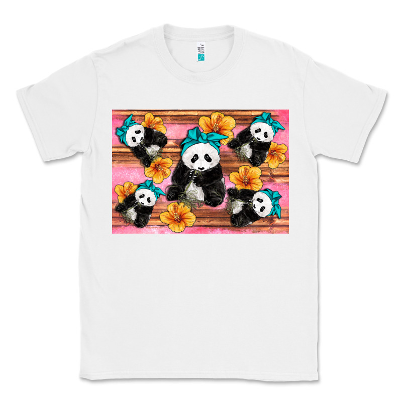 Baby Panda Flowers Classic Tee by Artiststas | Teevron