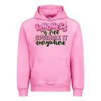 Fuchsia Pink kindness is free sprinkle it everywhere Urban Hoodie - JahusDesignShop