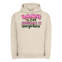Pigment French Oak kindness is free sprinkle it everywhere Urban Hoodie - JahusDesignShop