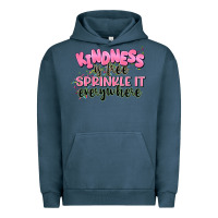 Pigment Midnight Navy kindness is free sprinkle it everywhere Urban Hoodie - JahusDesignShop