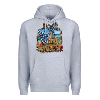 Heather Grey summer min Premium Hoodie - CowhideDigitalArt