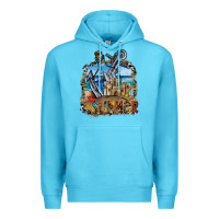 Ocean Blue summer min Premium Hoodie - CowhideDigitalArt