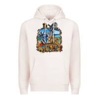 Pale Pink summer min Premium Hoodie - CowhideDigitalArt