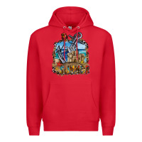 Red summer min Premium Hoodie - CowhideDigitalArt