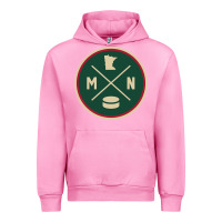 Fuchsia Pink Classic Minnesota Hockey MN Outline Pullover Hoodie Urban Hoodie - maiPhamDesign