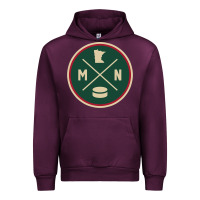 Mauve Wine Classic Minnesota Hockey MN Outline Pullover Hoodie Urban Hoodie - maiPhamDesign