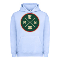 Pigment Grape Ice Classic Minnesota Hockey MN Outline Pullover Hoodie Urban Hoodie - maiPhamDesign