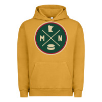 Pigment Peanut Butter Classic Minnesota Hockey MN Outline Pullover Hoodie Urban Hoodie - maiPhamDesign