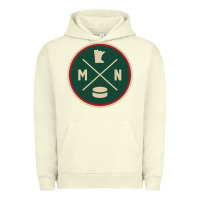 Pigment Pistachio Classic Minnesota Hockey MN Outline Pullover Hoodie Urban Hoodie - maiPhamDesign