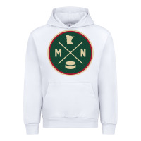 White Classic Minnesota Hockey MN Outline Pullover Hoodie Urban Hoodie - maiPhamDesign