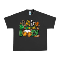 Pigment Black Bad and boozy St. Patrick's Day Urban Heavy Tee - CowGirlArtShop