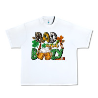 White Bad and boozy St. Patrick's Day Urban Heavy Tee - CowGirlArtShop