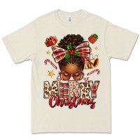 Bone merry christmas afro messy bun Premium Tee - texasbilliewilder