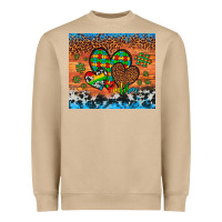Mushroom autism awareness hearts leopard cowhide Heavyweight Sweatshirt - Artiststas