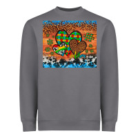 Storm autism awareness hearts leopard cowhide Heavyweight Sweatshirt - Artiststas