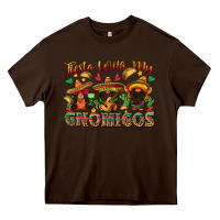 Chocolate Brown fiesta with my gnomigos Heavy Core Tee - texasbilliewilder