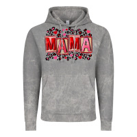 Cloud Rock Pink leopard mama Vintage Hoodie - FaDigitalArtStudio