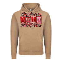 Vintage Coffee Pink leopard mama Vintage Hoodie - FaDigitalArtStudio